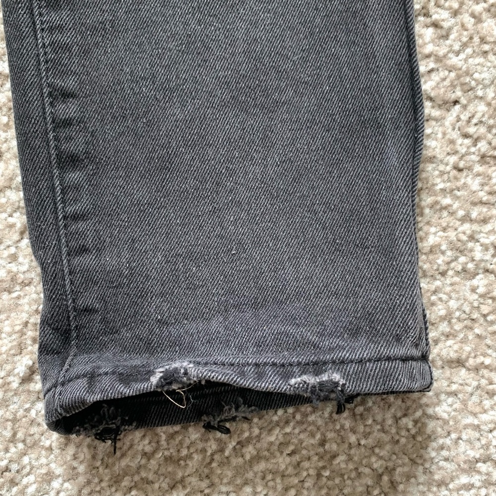 Princess Polly ZAIDEN STRAIGHT LEG JEANS BLACK DENIM Size 6 Women - Picture 12 of 12